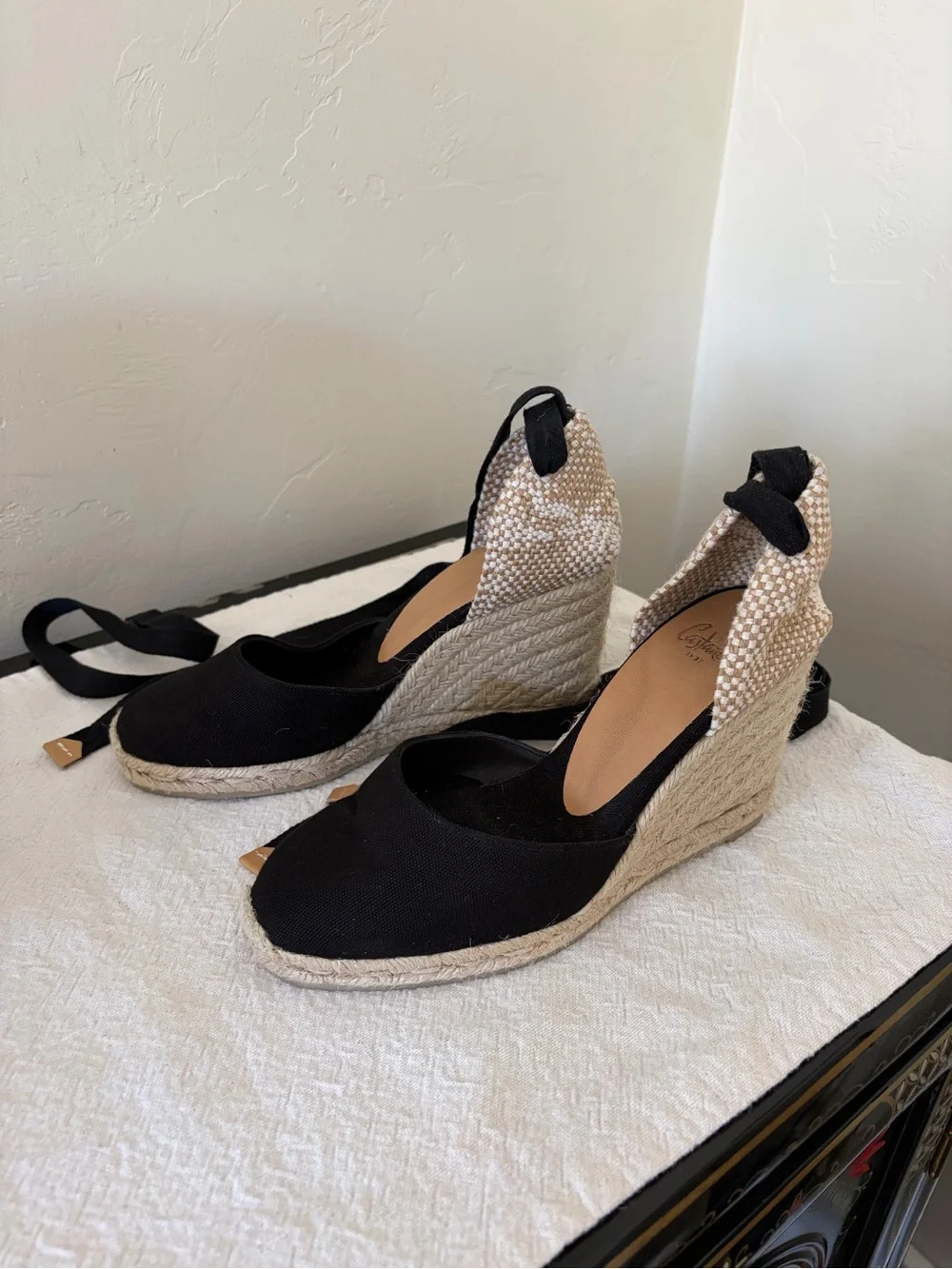 Castaner Lace Up Wedges